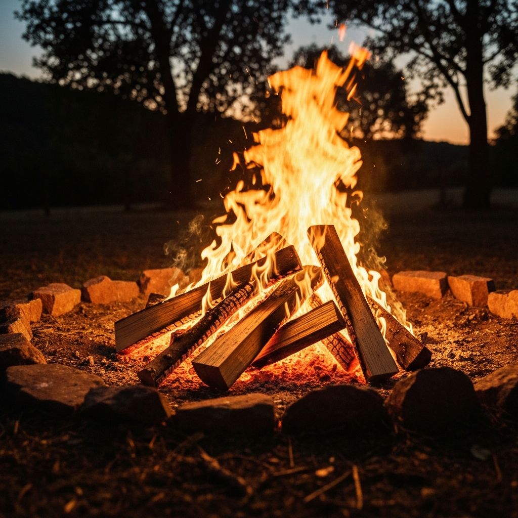 Neatly stacked premium kiln dried hardwood firewood logs